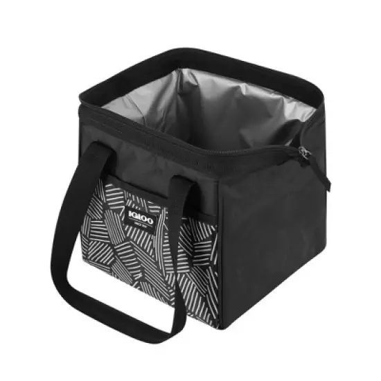 Igloo Print Essentials Leftover Lunch Bag  with Pack Ins - Black image {11}