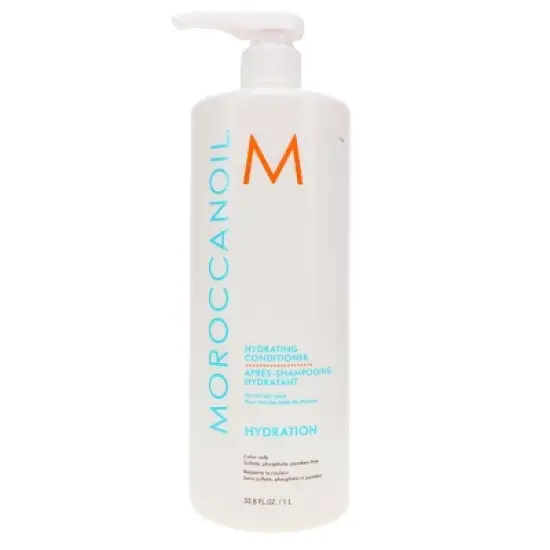 Moroccanoil Hydrating Shampoo 33.8 oz & Hydrating Conditioner 33.8 oz Combo Pack image {7}