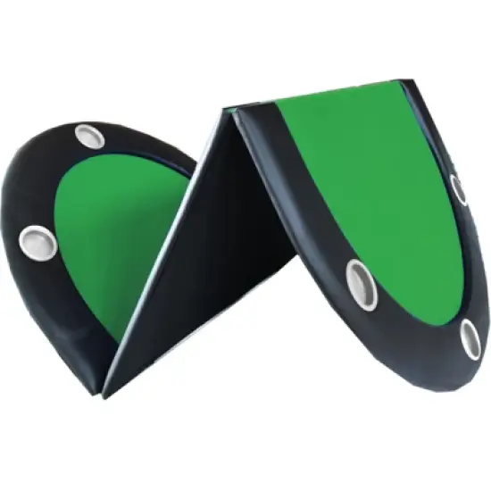 DSVIMOY Folding Poker Table Top for 10 Players, Tri-Fold Texas Holdem Blackjack Game Tabletop, Green, 84"*42"*1" image {3}