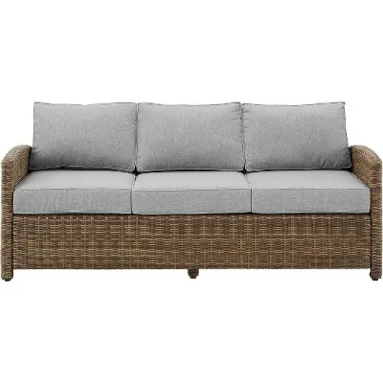 HomeStock Bradenton Outdoor Wicker Sofa image {3}