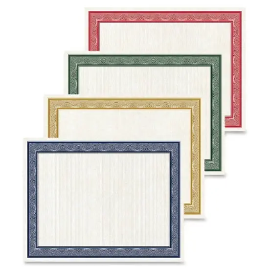 Geographics Blank Certificates 40/PK Ast 48669 image {1}
