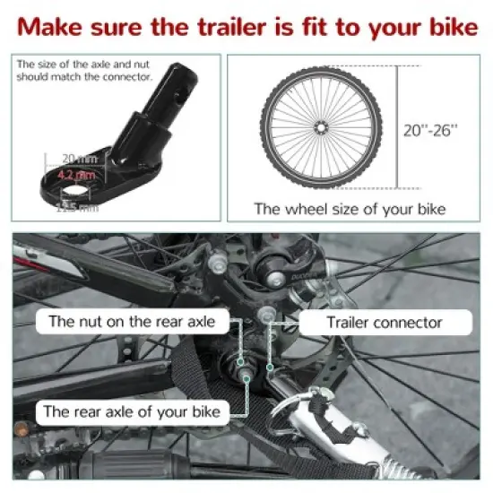 Dexmalle Bike Trailer for Kids image {5}