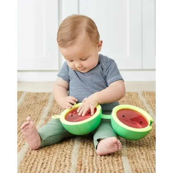 Skip Hop Farmstand Rattle Melon Drum Musical Toy image {6}