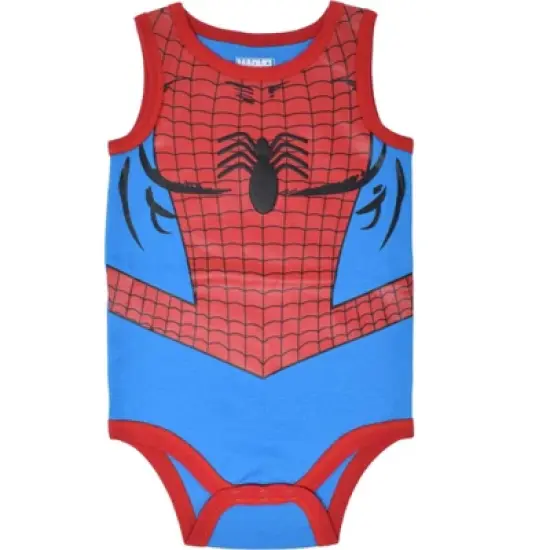 Marvel Avengers Captain America Iron Man Hulk Spider-Man 5 Pack Bodysuits Multicolor  image {5}