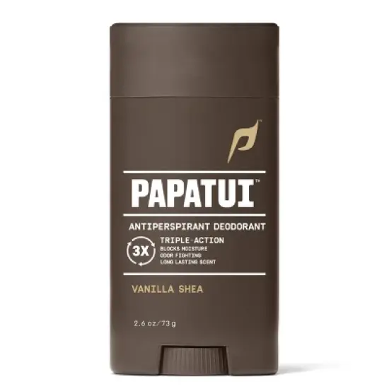 Papatui Men's Sweat and Odor Control 48-Hour Protection Solid Antiperspirant Deodorant - Vanilla Shea - 2.6oz image {1}
