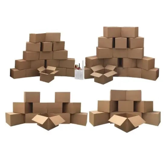 UBMOVE Basic Moving Box Kit for 5 Bedrooms 58 Boxes & Packing Materials image {7}