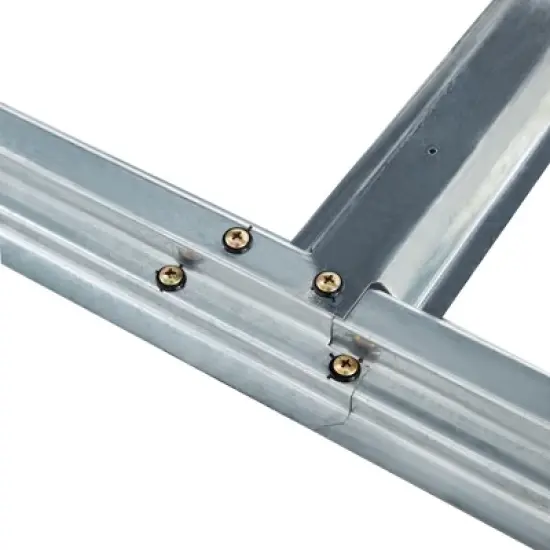 Log Storage Shed Log Holder With Roof Galvanized Steel Firewood Rack For Outdoor Backyard Garden Patio Porch 70.9 Inch image {2}