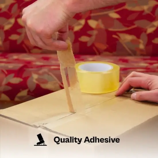 PSBM 36 Rolls 2.5 Mil Clear Carton Sealing Packaging Tape, 1.88" x 110 Yards (330 Ft.) image {6}