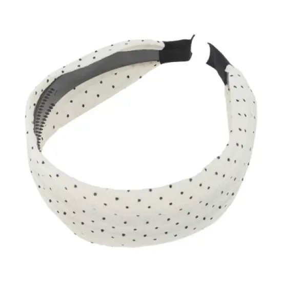 Unique Bargains Fresh Polka Dot Wide Headband 1 Pc image {3}