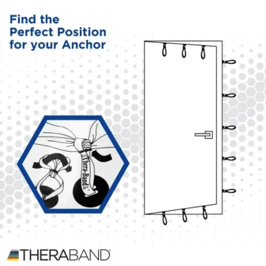 THERABAND Door Anchor, For Elastic Resistance Bands & Tubes image {3}