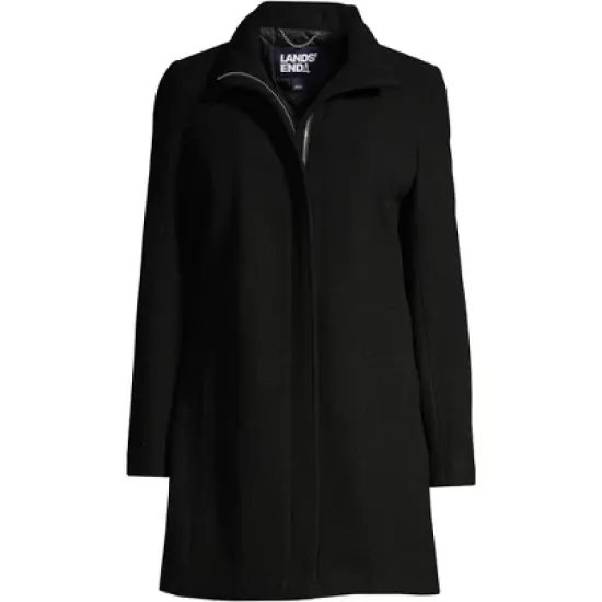 Lands' End Women's Insulated Wool Coat image {3}