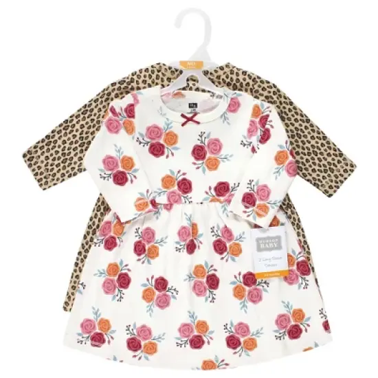 Hudson Baby Girl Cotton Dresses, Autumn Rose image {1}
