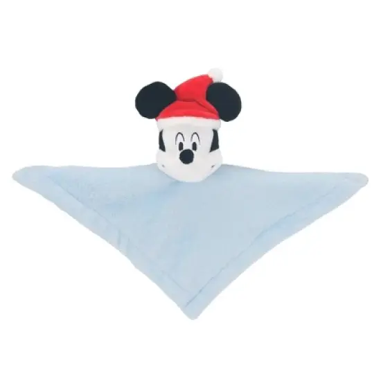 Lambs & Ivy Disney Baby Mickey Mouse Holiday/Christmas Security Blanket - Lovey image {1}