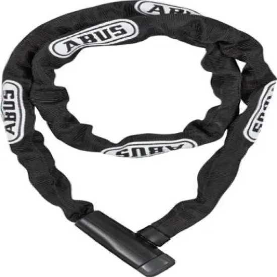 ABUS Steel-O-Chain 5805K Keyed Lock 110 5mm Black Durable Cloth Cover image {1}