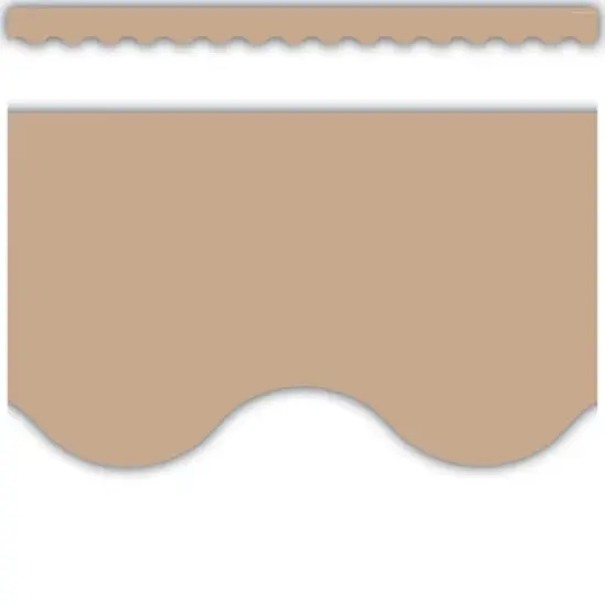 Teacher Created Resources&reg; Light Brown Scalloped Border Trim, 35 Feet Per Pack, 6 Packs image {2}