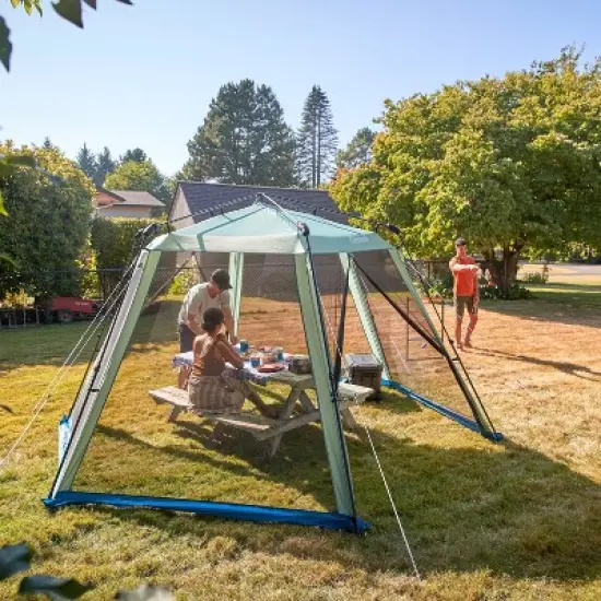 Coleman 13'x15' Skylodge Instant Screened Shelter Canopy Tent - Moss image {2}