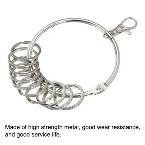 Unique Bargains Key Organizer Keychain Key Management Holder with Keys Rings for Office image {2}