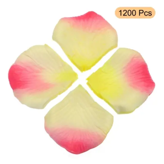 Unique Bargains Reusable Wedding Party Decoration Silk Artificial Flower Rose Petals image {2}