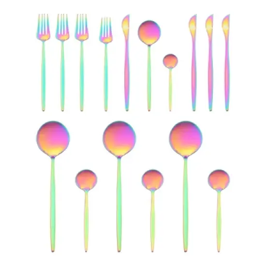 REGALWOVEN 16 Pcs Stainless Steel Durable Rust-Proof Serving Sets image {8}