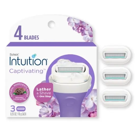 Schick Intuition Captivating Razor Blade Refill Kit - 3ct image {7}