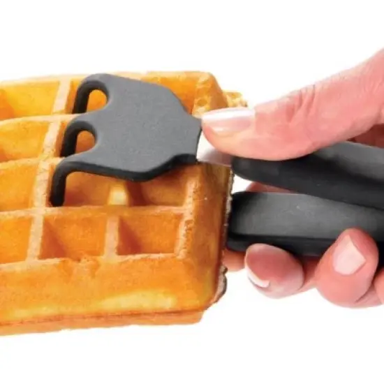 Norpro 6" Grip-EZ Non-Slip Grab and Lift Tongs - Great for Waffles image {2}