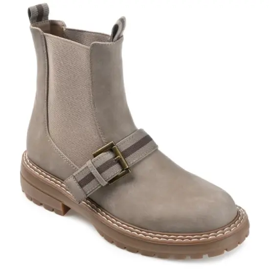 Journee Collection Womens Rilie Round Toe Block Heel Ankle Booties image {13}