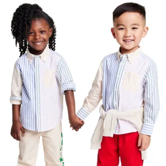 Toddler Fun Stripe Collared Long Sleeve Button-Down Shirt - Rowing Blazers x Target image {6}