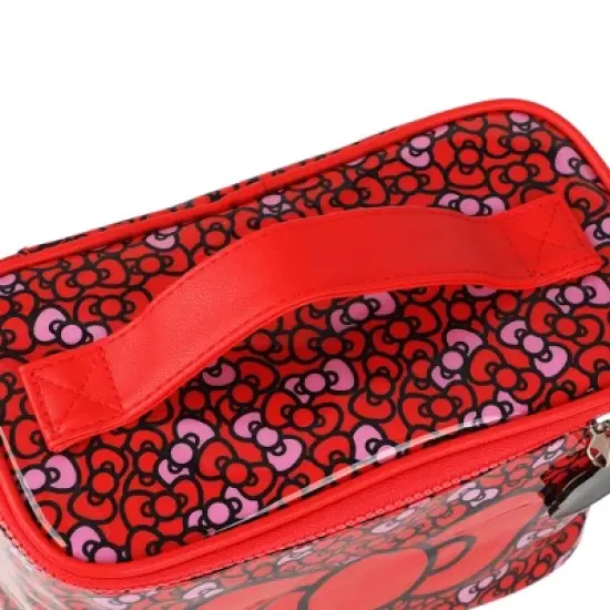 Hello Kitty Bows Clear Plastic Printed Cosmetic Case image {5}