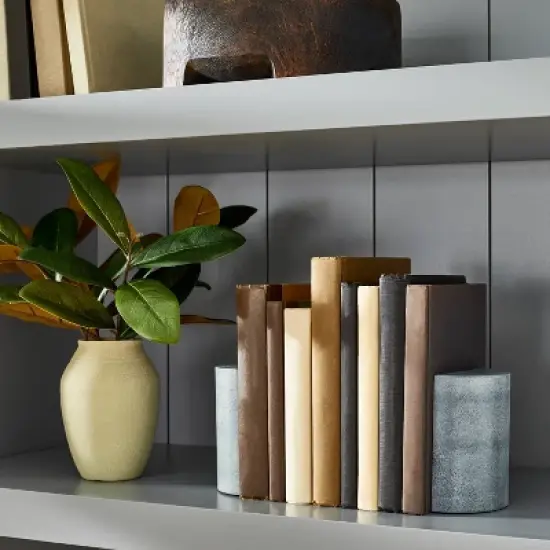 Set of 2 Soapstone Bookends Gray - Threshold&trade; designed with Studio McGee image {1}