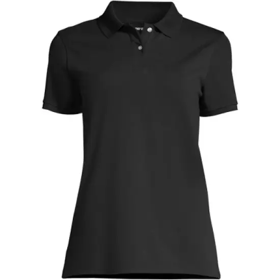 Lands' End Women's Tall Mesh Cotton Short Sleeve Polo Shirt image {2}