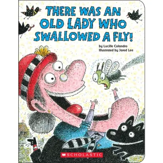 There Was an Old Lady Who Swallowed a Fly - by Lucille Colandro (Board Book) image {1}