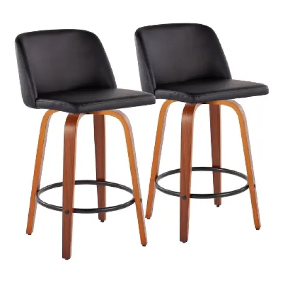 Set of 2 Toriano Counter Height Barstools - LumiSource image {9}