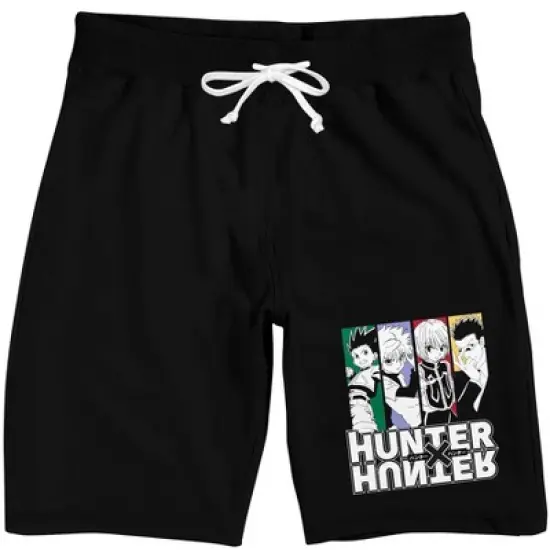 Hunter X Hunter Character Panels Men's Short Sleeve Shirt & Sleep Shorts Set image {3}