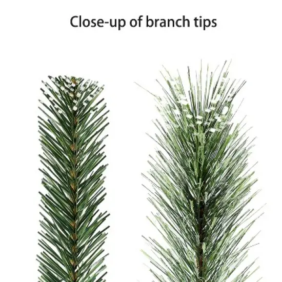 Puleo 4.5' Pre-Lit Potted Pine Artificial Christmas Tree image {7}