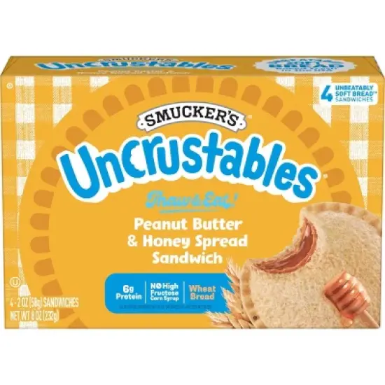 Smucker's Uncrustables Frozen Peanut Butter & Honey Spread Sandwich image {10}