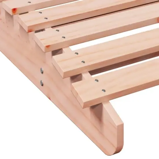 vidaXL Sun Lounger Natural wood Solid Douglas fir wood 80.7 x 23.6 in image {6}