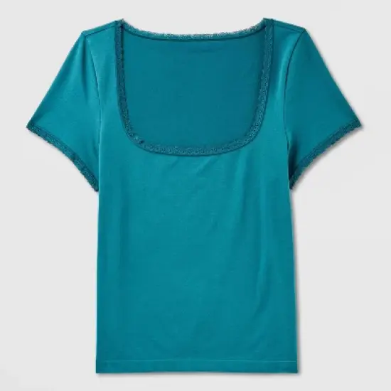 Women's Seamless Cap Sleeve Square Neck T-Shirt - Wild Fable&trade; image {3}