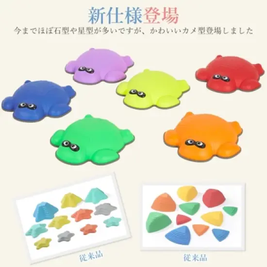 Balance Stepping Stones for Kids, Sensory Stones for Toddlers 3-5, Toddler Stepping Stones, Obstacle Course Develop Toddler Balance and Coordination image {3}