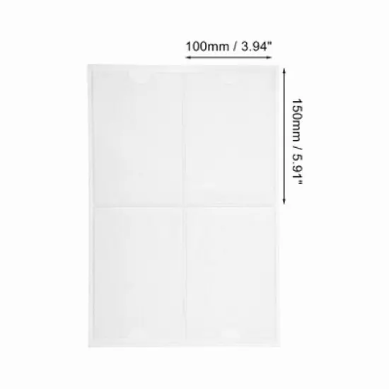 Vertical Label Holder 5.91"x3.94" Clear 20 Pcs image {1}