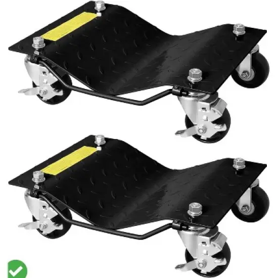 Heavy Duty Car Dollies Set (2/4-Pack, 3000/6000LBS Capacity) Wheel Dolly for Moving Vehicles Trucks  Motorcycles Trailers & Disabled Cars image {6}