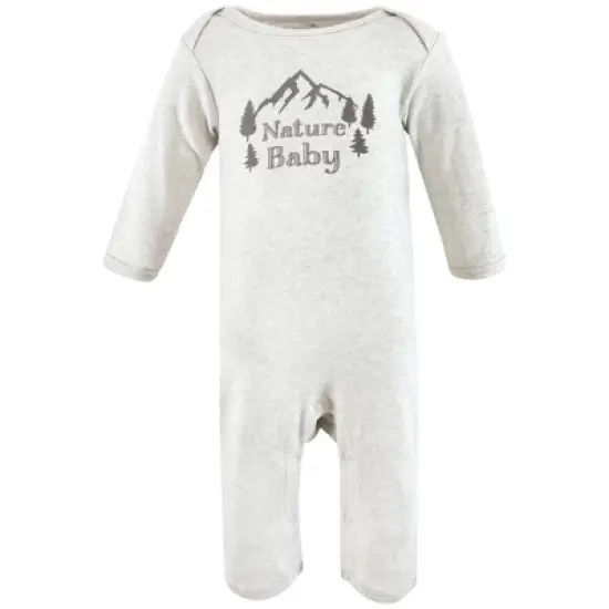 Touched by Nature Unisex Baby Organic Cotton Coveralls, Nature Baby image {2}
