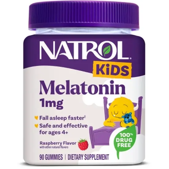 Natrol Kids' Melatonin Sleep Aid 1mg Gummies - Berry image {14}