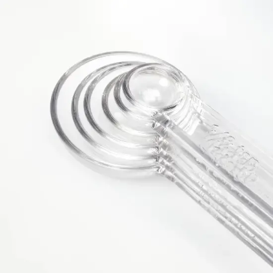 6pc Tritan Plastic Measuring Spoons Clear - Figmint&trade; image {2}