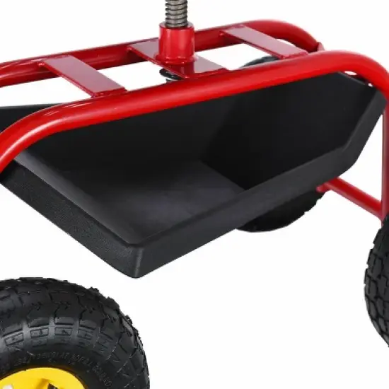 Costway Rolling Tray Gardening Planting with Work Seat Garden Cart image {9}