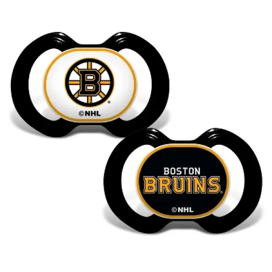 BabyFanatic Officially Licensed Unisex Pacifier 2-Pack - NHL Boston Bruins image {1}