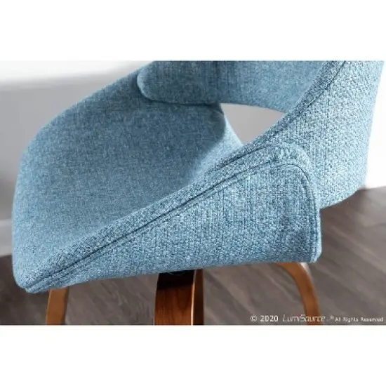 Set of 2 Fabrico Mid-Century Modern Counter Height Barstools - LumiSource image {9}