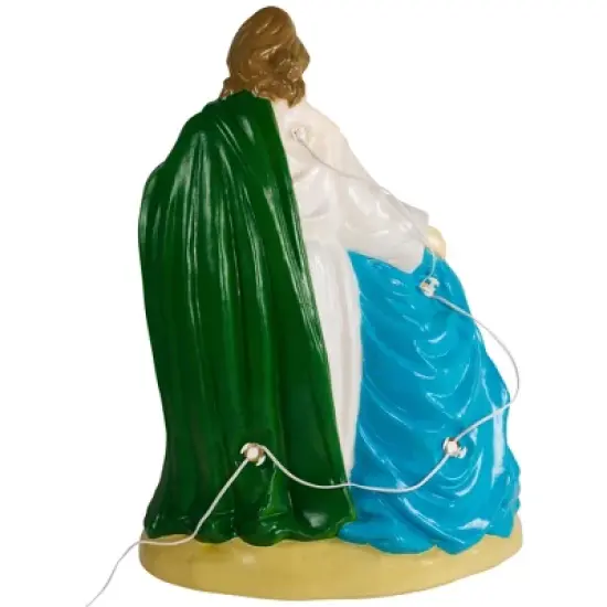 Northlight Lighted Nativity Scene Blow Mold Outdoor Christmas Decoration - 34" image {5}