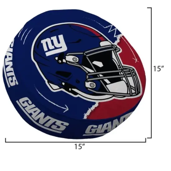 NFL New York Giants Split Helmet Circle Plushlete Pillow image {2}