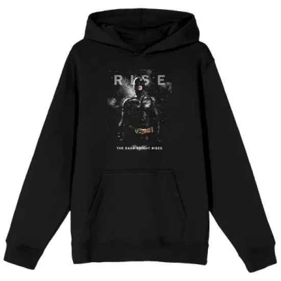 The Dark Knight Rises DC Comic Book Men's Black Graphic Print Hooded Sweatshirt image {6}
