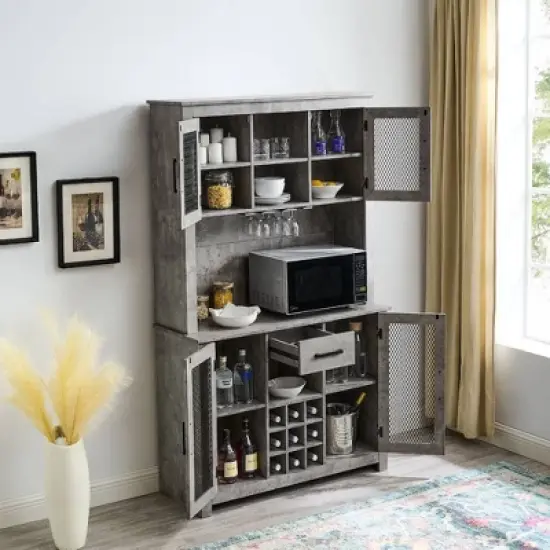 Tall Cabinet with Mesh Doors - Jill Zarin image {7}